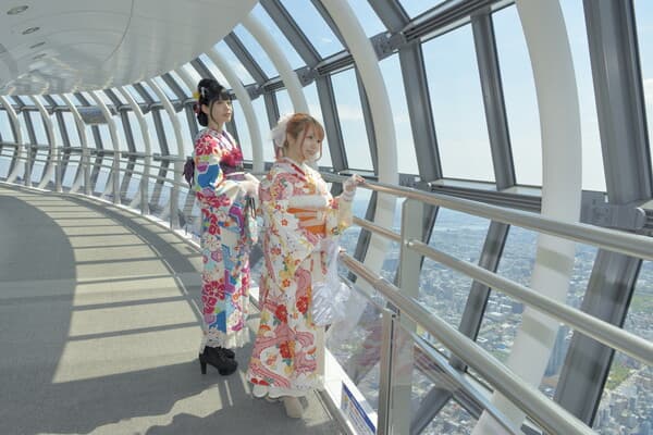 【東京晴空塔】東京街景一覽無遺！天望甲板與天望回廊的入場券套票＋1day和服租借方案