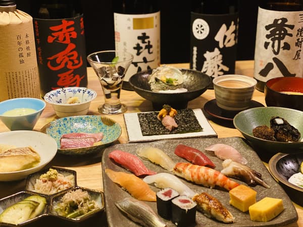 西麻布◆提供一流單點料理和握壽司的「Sushi Getanagi廚師發辦套餐」