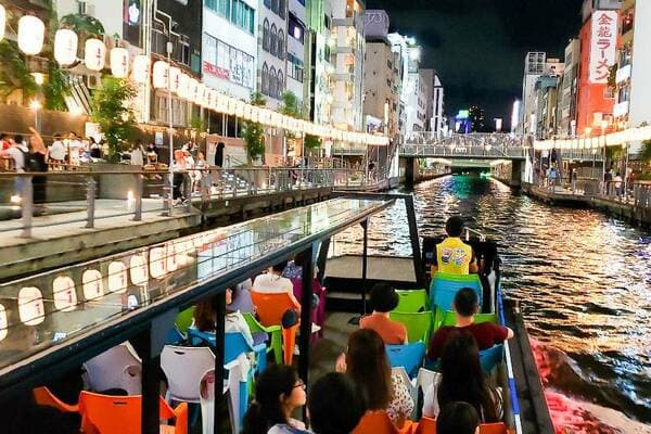 【6-11歲/A⇔A路線】乘船欣賞道頓崛的熱鬧街景！「大阪Wonder Cruise」乘船券
