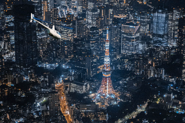 情侶約會看夜景！25分鐘夜間直升機遨遊天際 - 東京