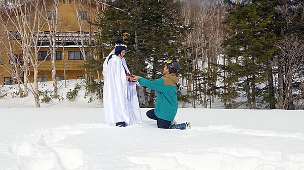 【雪地體驗】雪地婚紗攝影&驚喜活動！愛之尋寶　～雪鞋漫步～