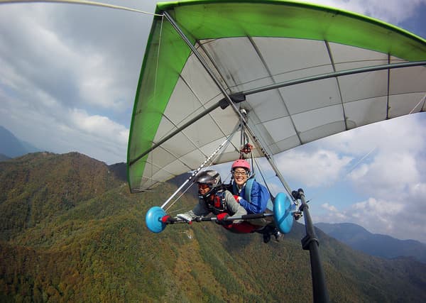 富士山絕景飛行體驗！雙人拖曳滑翔翼- 山梨